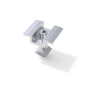 Universal Aluminum Solar Roof Ground Mounting System Pv Module Panel Frame Mid Clamp