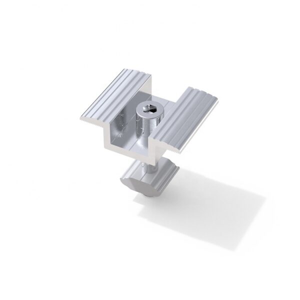Universal Aluminum Solar Roof Ground Mounting System Pv Module Panel Frame Mid Clamp