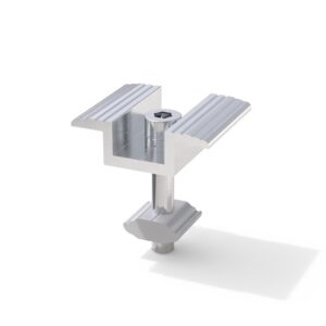 Universal Aluminum Solar Roof Ground Mounting System Pv Module Panel Frame Mid Clamp