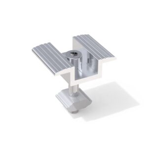 Universal Aluminum Solar Roof Ground Mounting System Pv Module Panel Frame Mid Clamp
