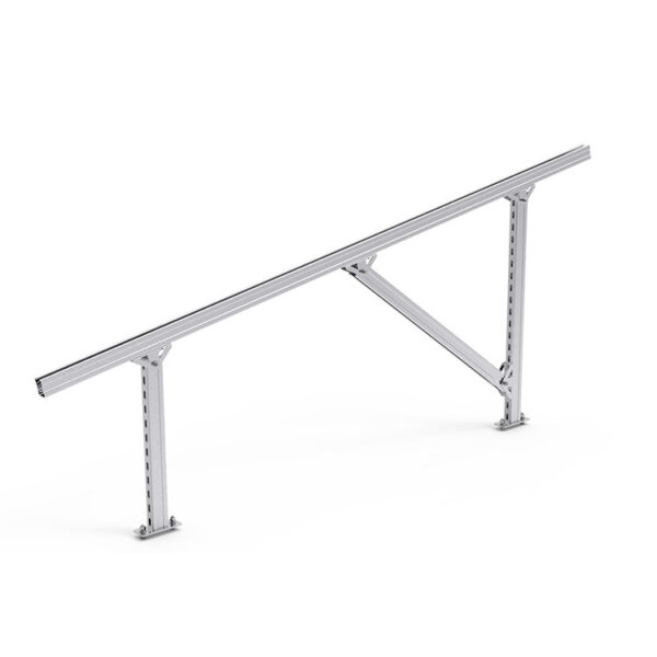 Solar Mounting System Ground Mounting Bracket Carbon Steel Structure For Solar Panel Support Ground screw