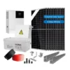 Solar EU Stock Wholesale Lifepo4 Solar System 5Kw 10Kw 15 Kw Photovoltaic Kit Complete Hybrid Offgrid Solar Power System Home