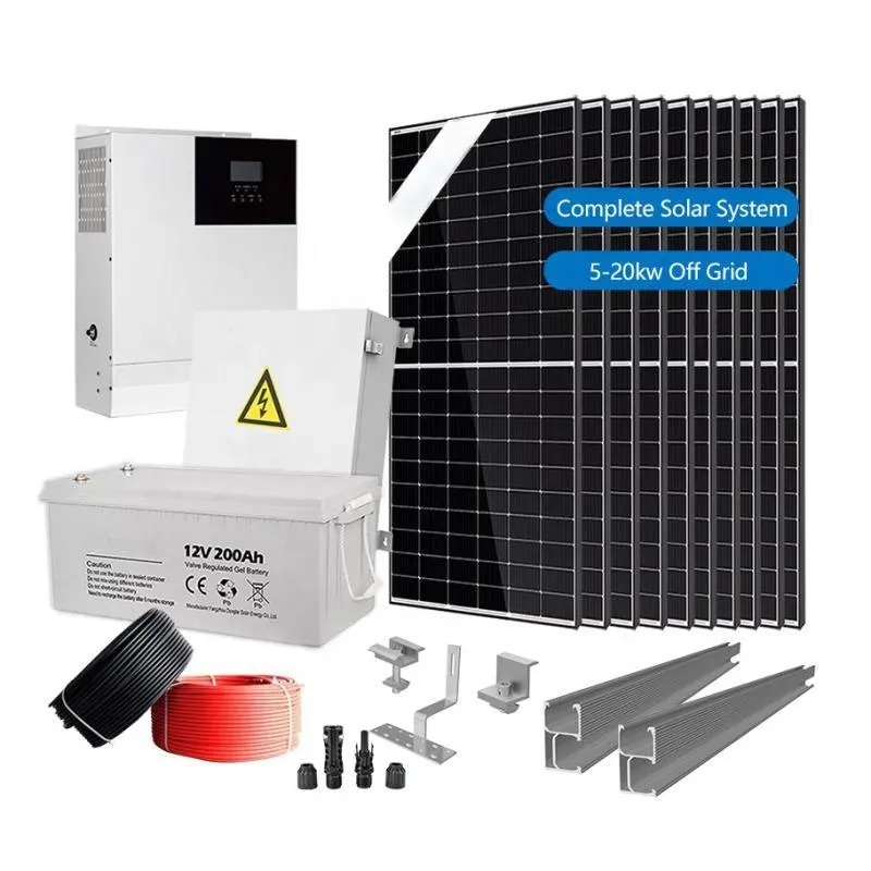 Solar EU Stock Wholesale Lifepo4 Solar System 5Kw 10Kw 15 Kw Photovoltaic Kit Complete Hybrid Offgrid Solar Power System Home