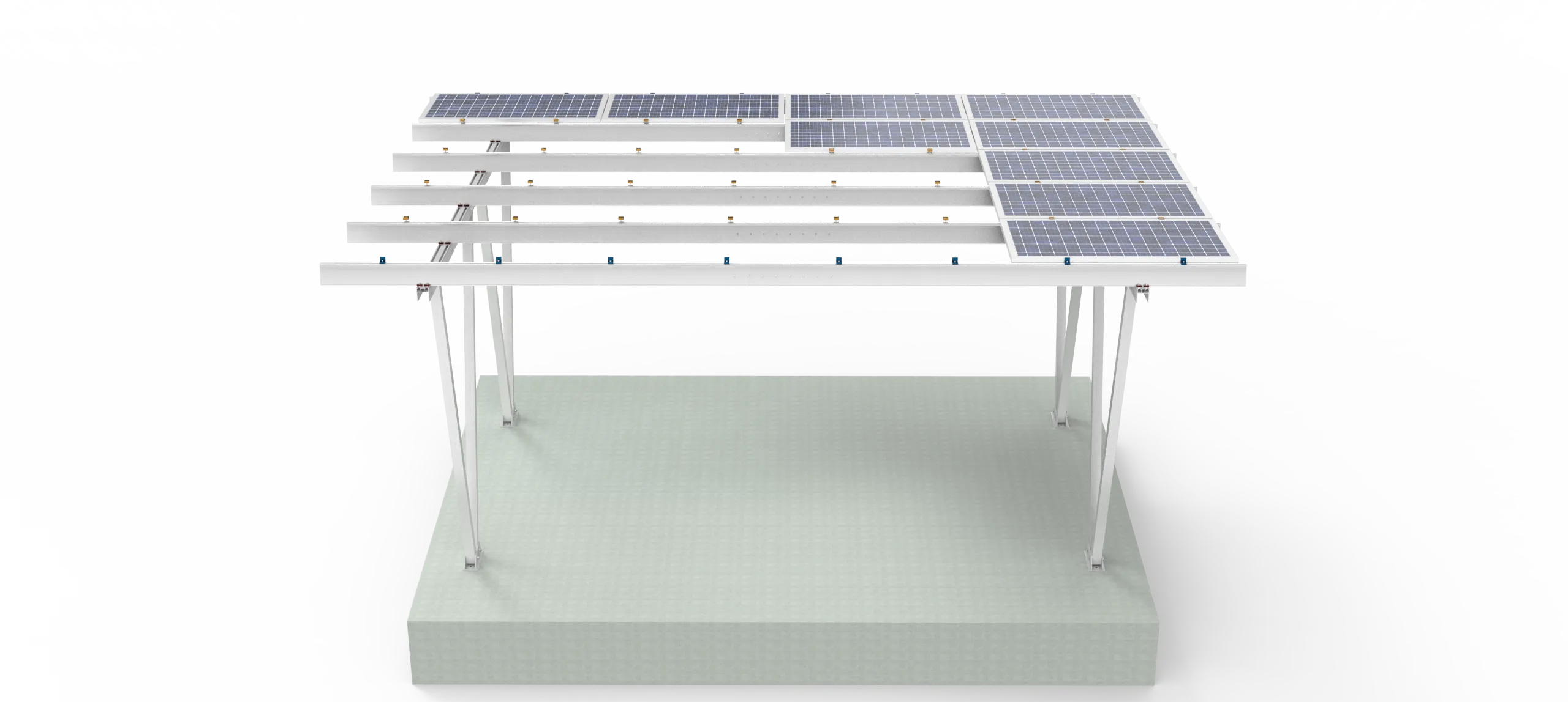 Top Selling Low Price Waterproof Solar Car Port with Aluminum Alloy Structure Solar Panel Carport Canopy Mounting System - 이미지 3