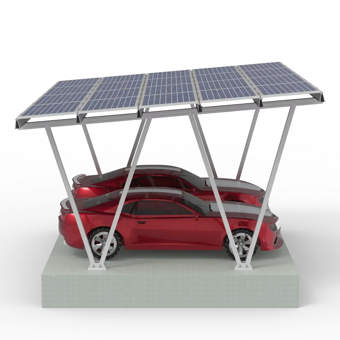 Top Selling Low Price Waterproof Solar Car Port with Aluminum Alloy Structure Solar Panel Carport Canopy Mounting System - 이미지 2